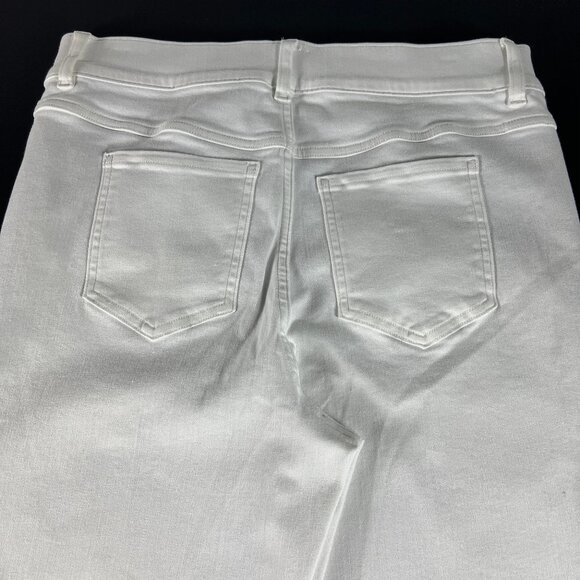 Spanx Jeans Women's Extra Large Pull On Kick Flare High Rise White Stretch Denim - Picture 9 of 16